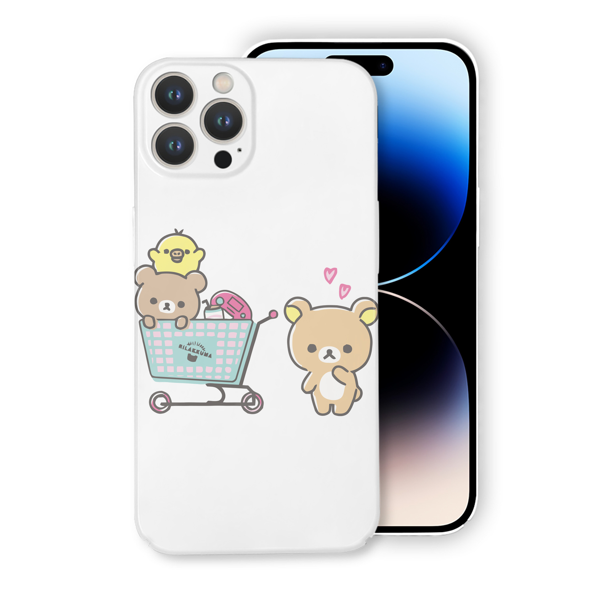 （画像用） リラックマ リラックマ キイロイトリ Rilakkuma Korilakkuma Kiiroitori 【iPhone 14シリーズ対応】ハードケース